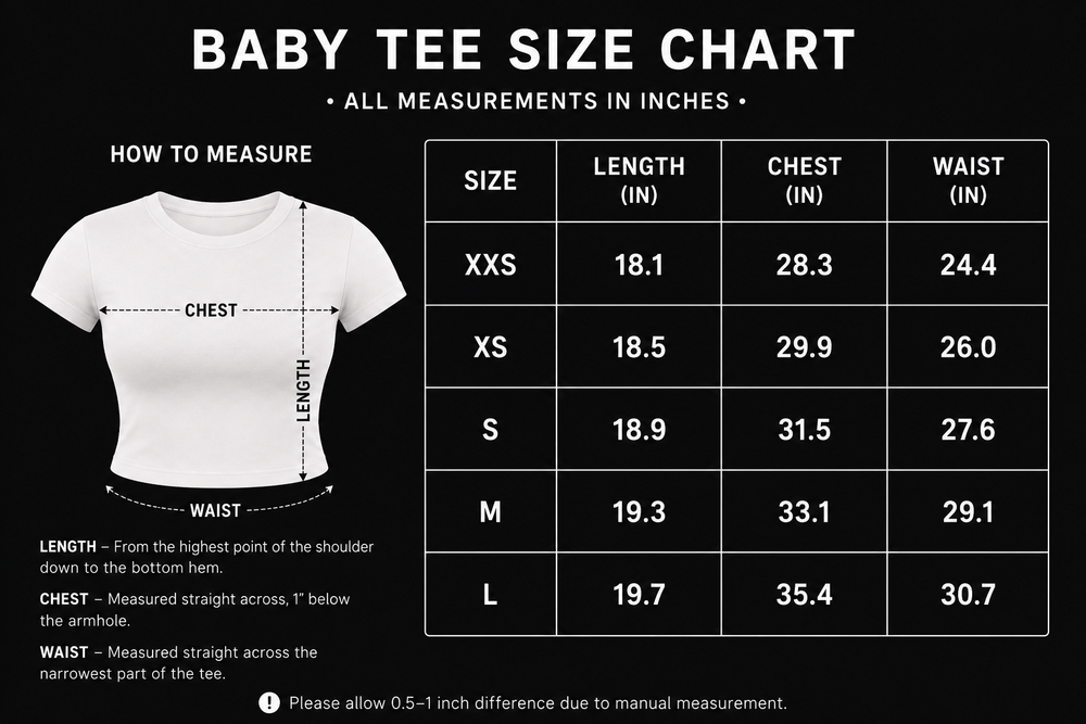 Size chart image
